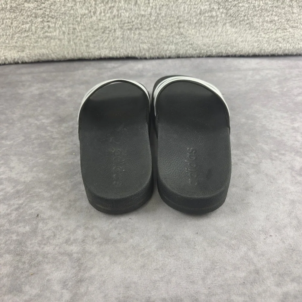 Adidas Adilette Shower Slides Black White Stripes Sandals G27625 Kids Size 1 US